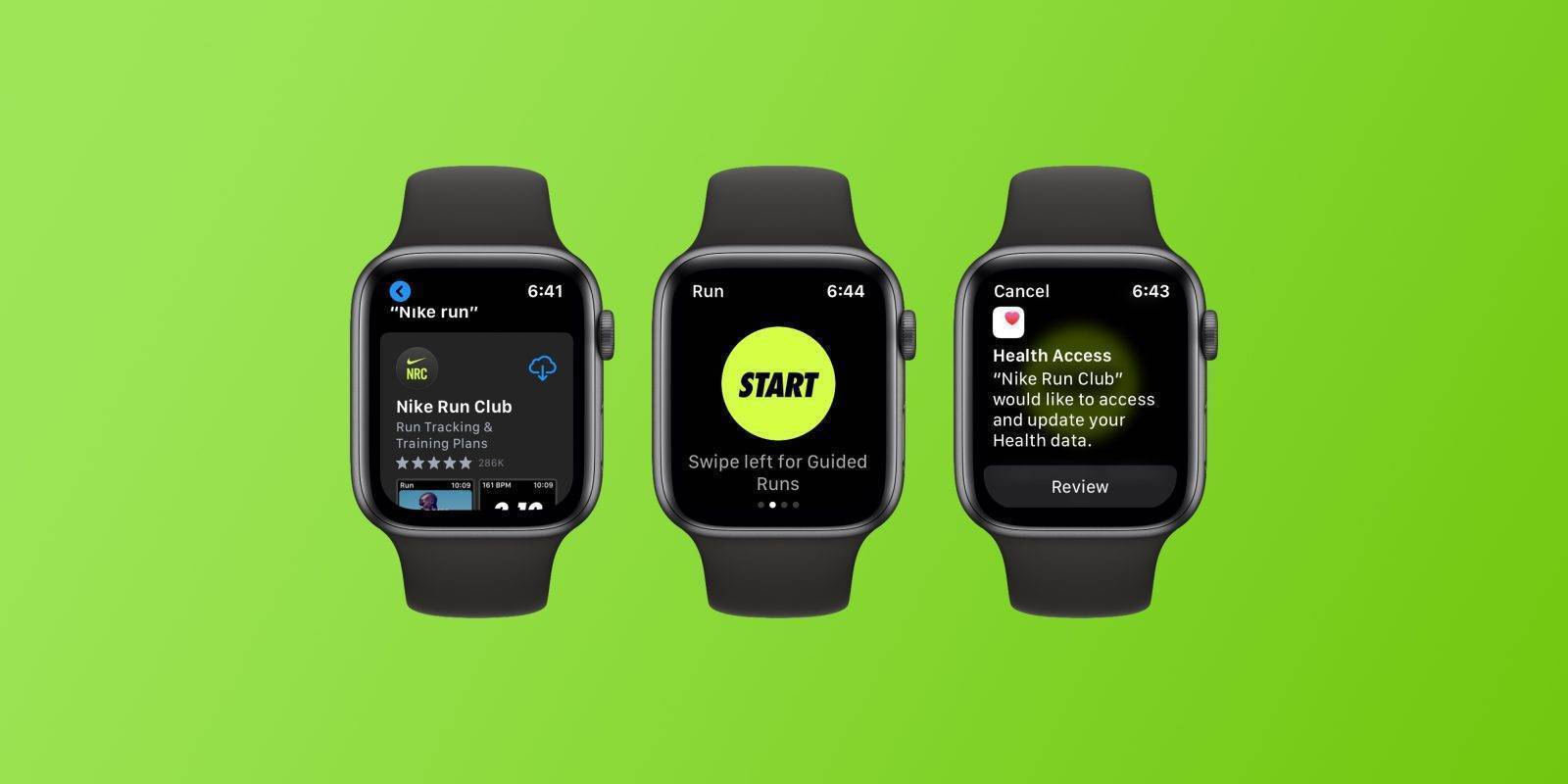 Apple Watch is ready to keep you active with Nikes Training Club app.
