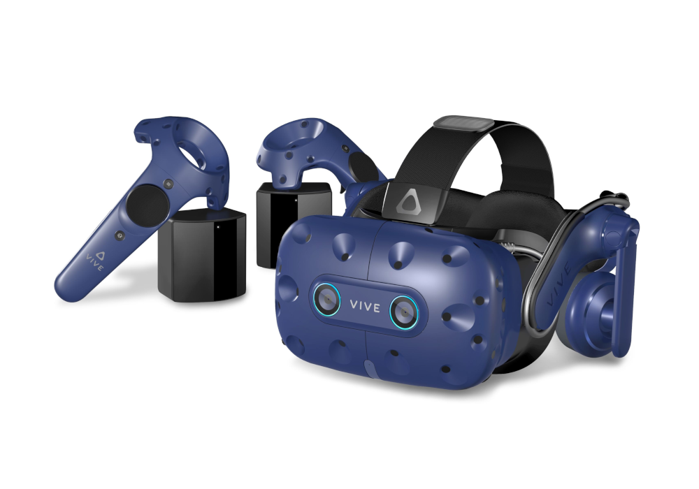 New HTC Vive Pro Eye headset with integrated eye tracking
