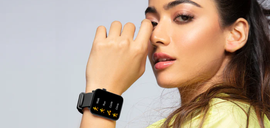 On Amazon India, the boAt Watch Wave Lite was teased with Rashmika Mandanna on the cover.