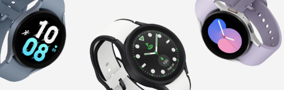 The all new Samsung galaxy Watch 5 and watch 5 pro