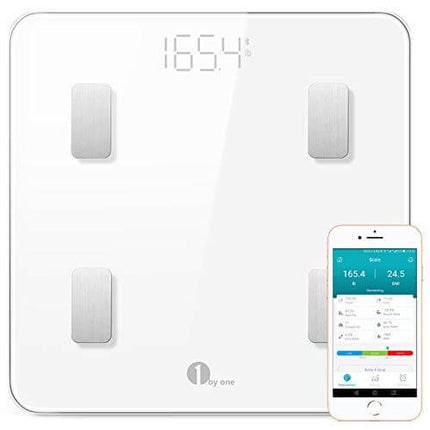 1byone Bluetooth Smart Body Fat Scale with iOS and Android App