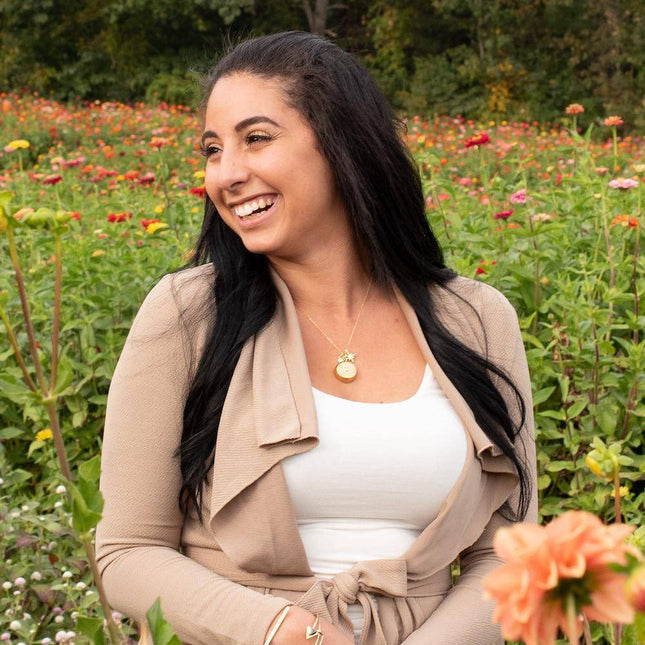 InvisaWear Silver/Gold Star Burst Charm Necklace