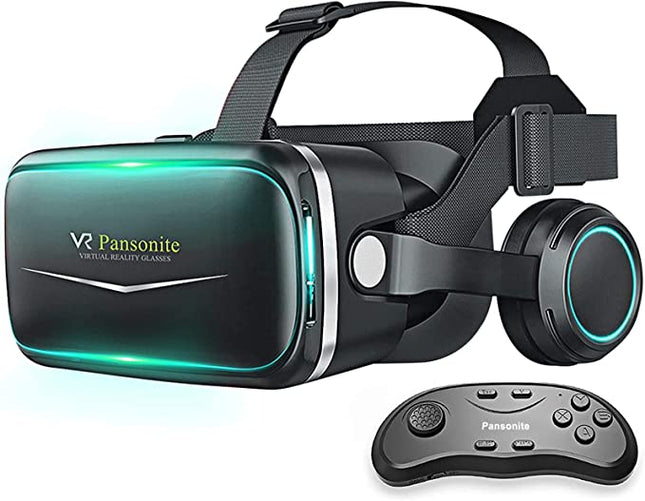 Pansonite New Version VR Headset Remote Controller 3D Glasses