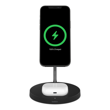 BoostCharge Pro 2-in-1 Wireless Charger Stand with MagSafe 15W