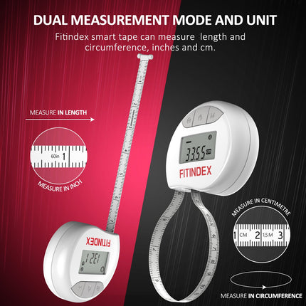 FITINDEX Bluetooth Smart Body Tape Measure