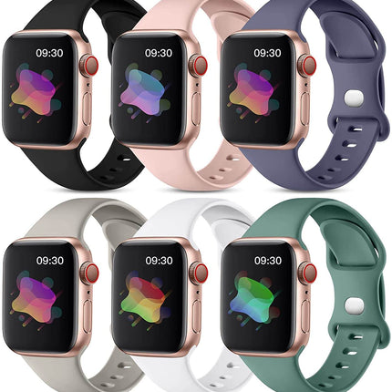 Maledan 6 Pack Bands Compatible with Apple Watch Band