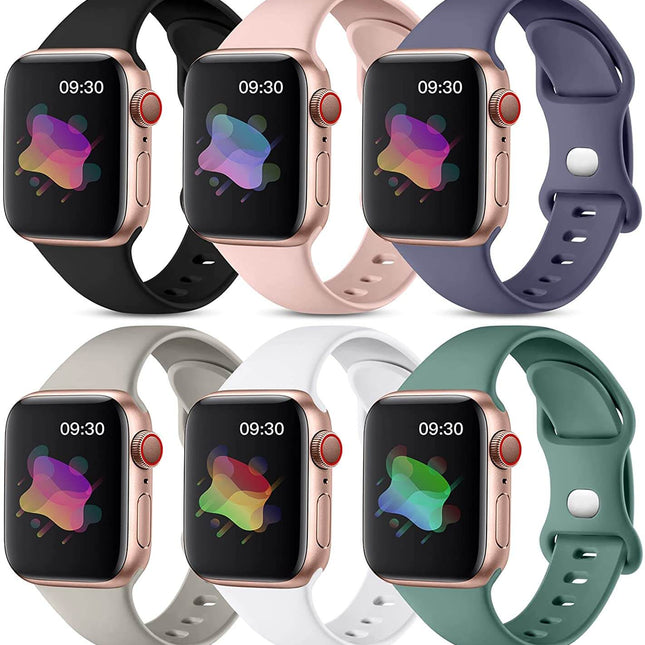 Maledan 6 Pack Bands Compatible with Apple Watch Band
