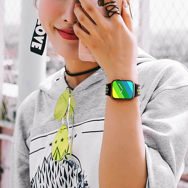 Women Jewelry Metal Strap Soft Silicone Breathable