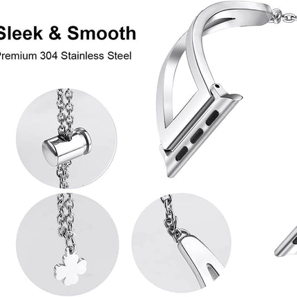 Secbolt Stainless Steel Bands Compatible with Apple Watch Bands